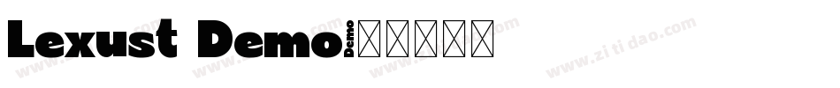 Lexust Demo字体转换